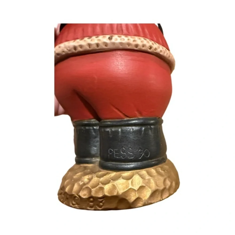 Vintage Santa and Mrs. Claus Holiday Ceramic Taper Holders - Picture 8 of 9